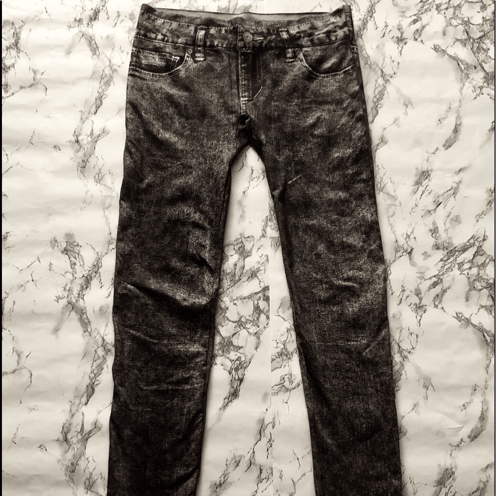 Faux Jeans Leggings